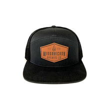 Load image into Gallery viewer, Leather Patch Hat (7 Panel Trucker Hat)