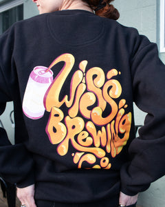 Unisex Crewneck Graffiti-Style Wiss Sweatshirt