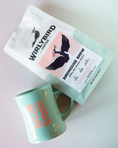 Wirlybird Diner Mug & Beans Bundle